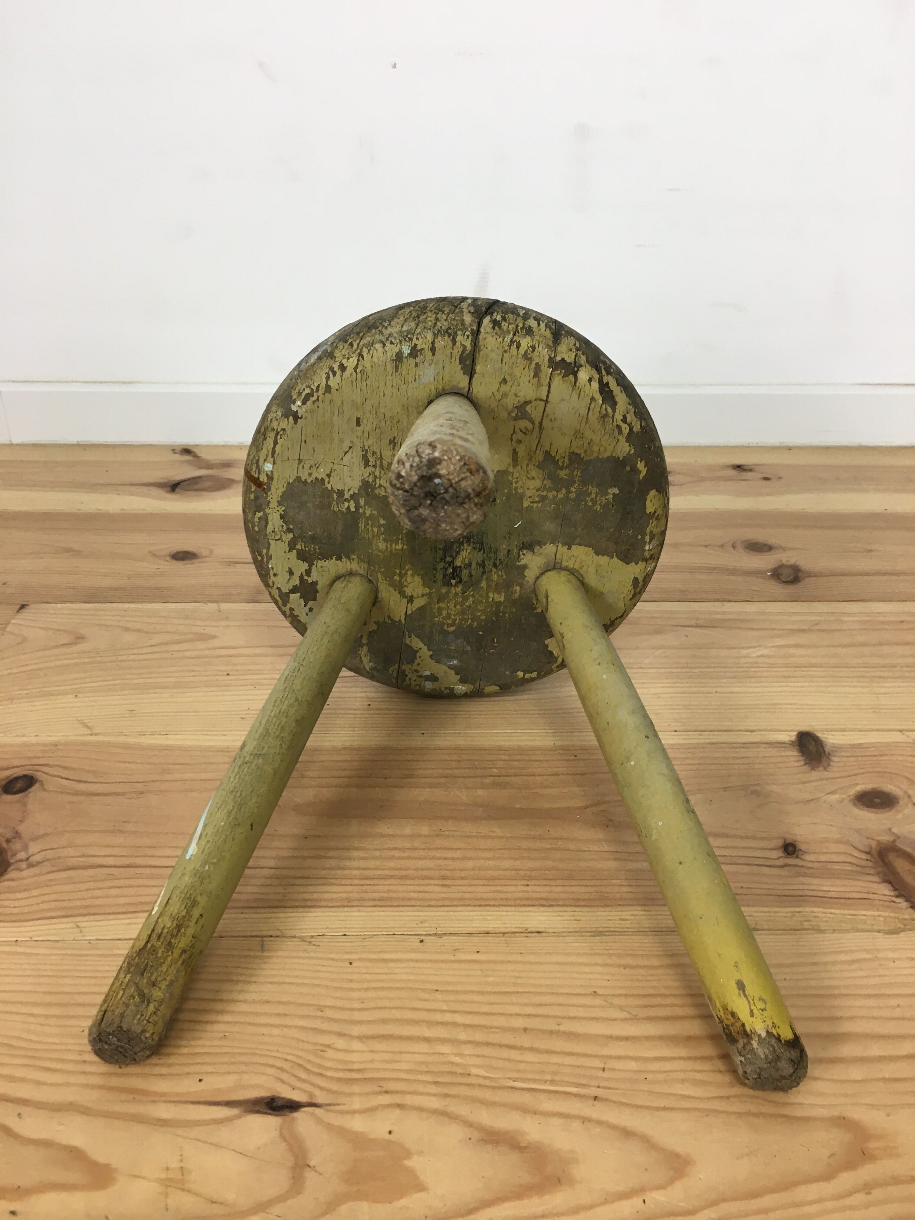 Tabouret berger tripode, bois