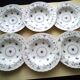 6 Myott English earthenware soup plates Finlandia model