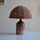 Vintage ceramic and wool lamp