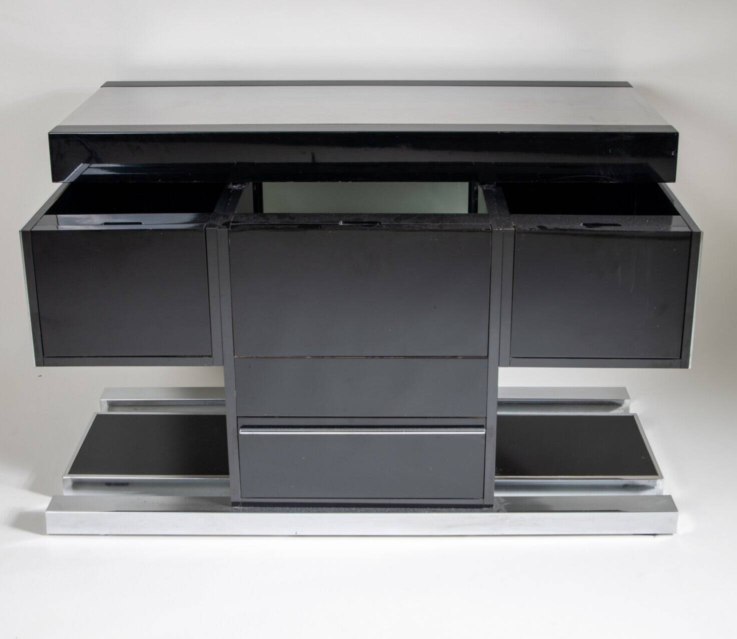 70's bar cabinet designed by Willy Rizzo for Mario Sabot