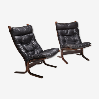 Pair of Siesta chairs by Ingmar Reilling , Westnofa