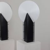 Paire de lampes de table ultralégères en forme de lune, design Samuel Parker pour Slamp