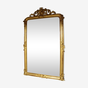 Golden Napoleon III mirror 129x224cm