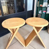 Pair of Folding Stools "Suzy" by Adrian Reed