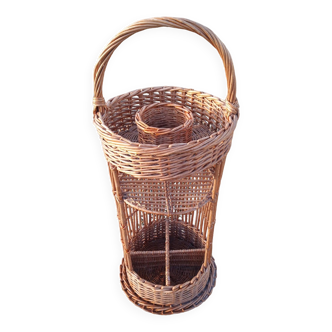 Panier porte bouteilles vintage