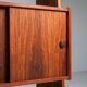 Italian bookcase with three shelves and storage