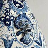 Large Blue Ceramic Vase by Ima for Montelupo Florentino, Italy, 1980s