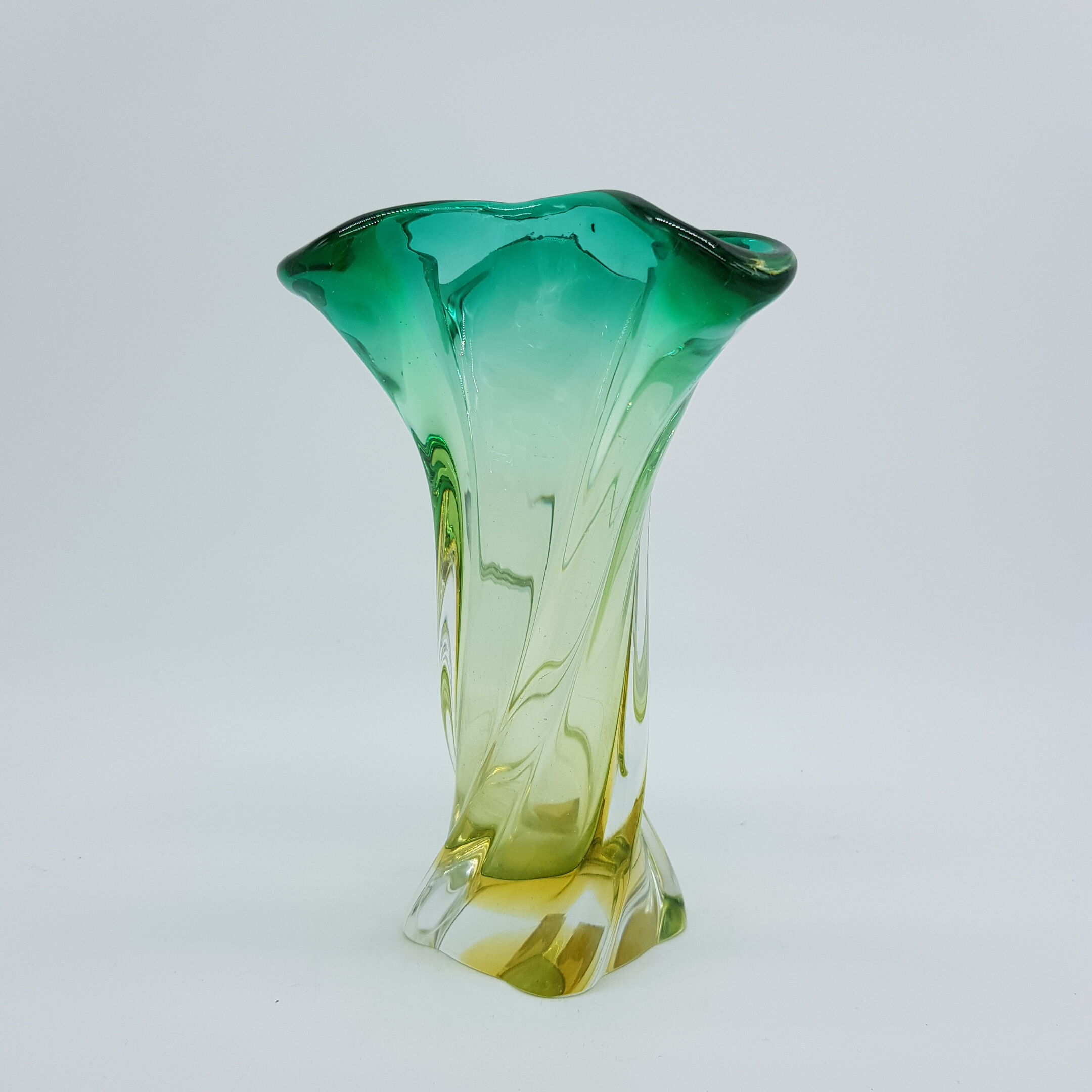 Murano Italy blown glass vase