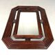 Large dark rattan mirror 1970’s