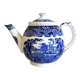 Théière « Vista Blue » de Mason – Faïence anglaise bleue et blanche