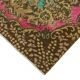 Overdyed Wool Vintage Handmade Carved Rug 169 cm x 288 cm