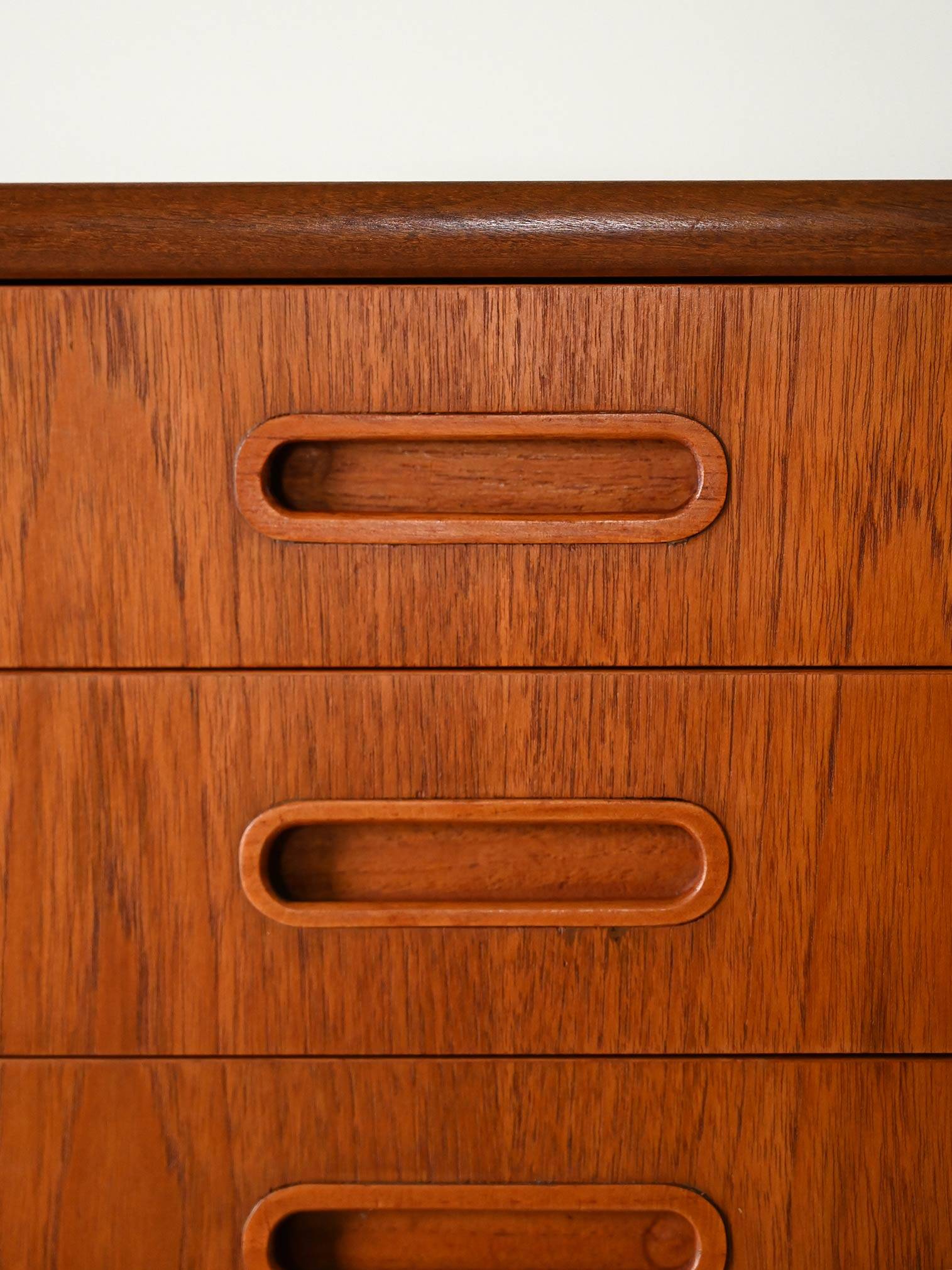 Vintage teak wood highboard