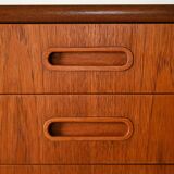 Vintage teak wood highboard