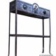 Viennese-style hammered iron flower planter holder Secession