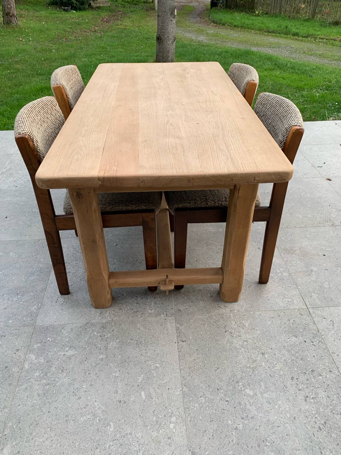 Solid oak farmhouse table