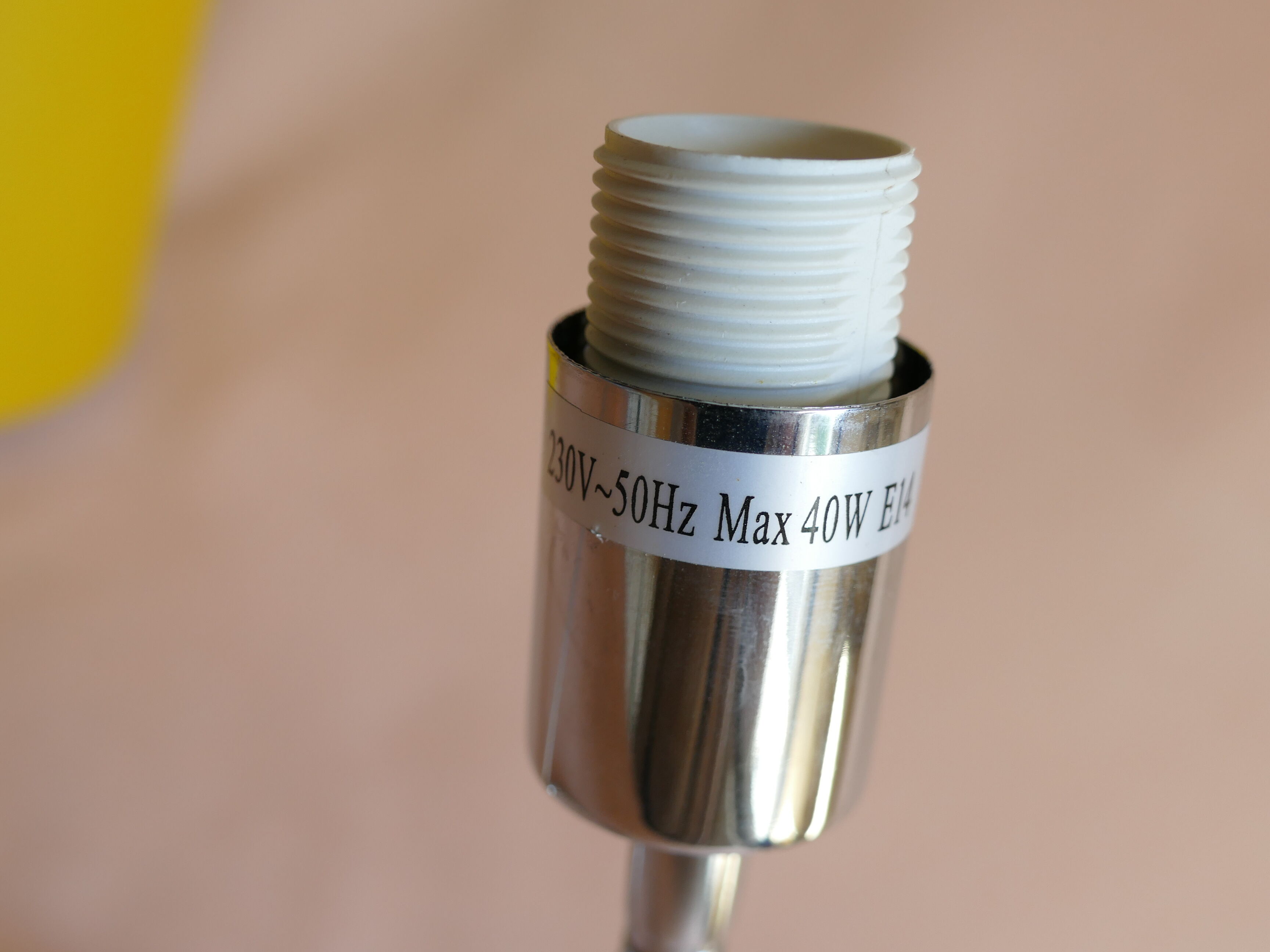 Vintage 80s yellow desk lamp with articulated arm