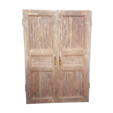 Pair of old doors haired