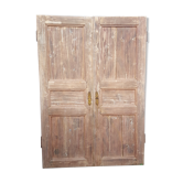 Pair of old doors haired