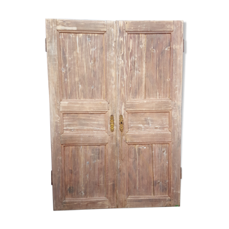 Pair of old doors haired