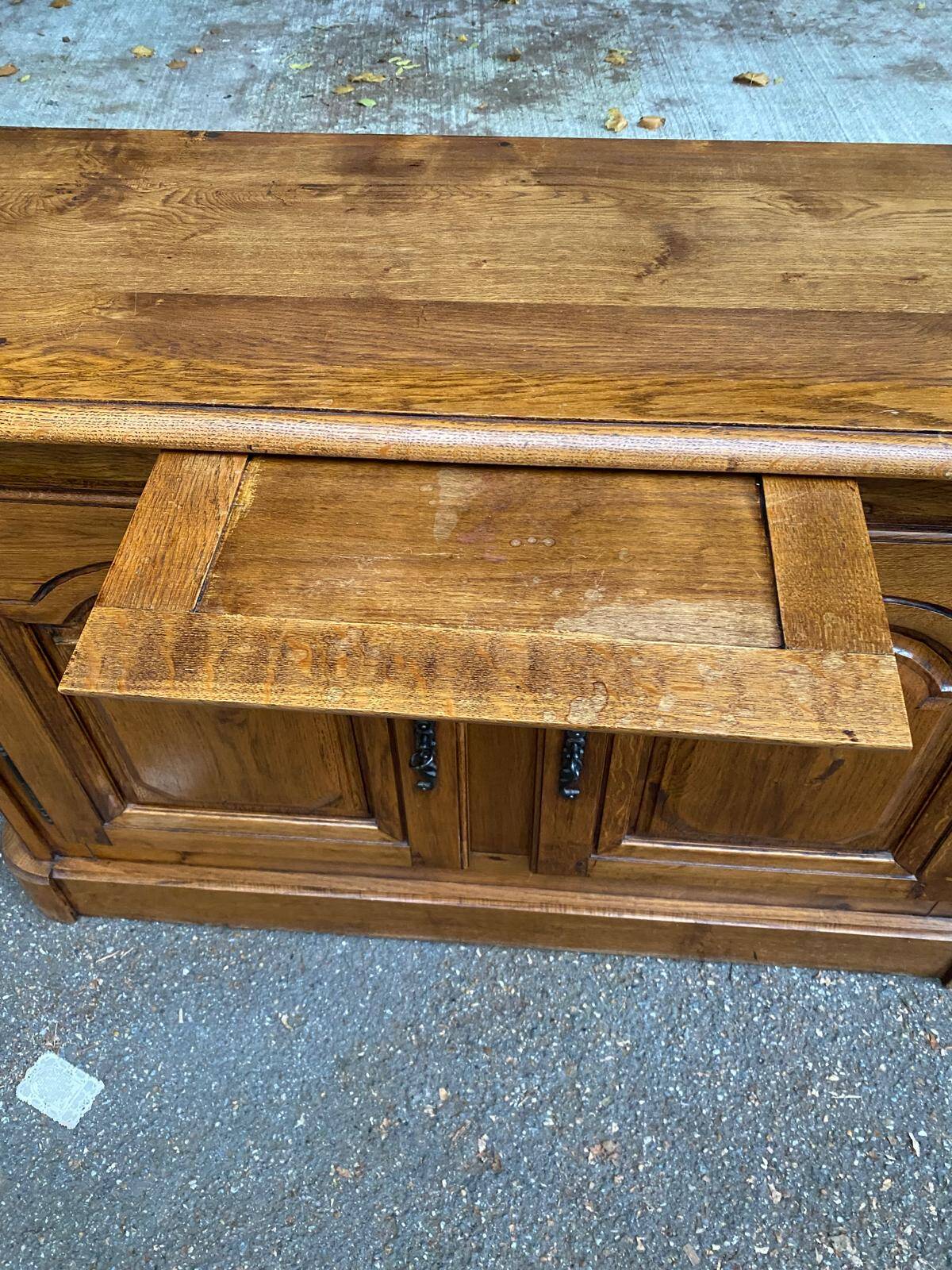 18th century solid oak sideboard 145cm