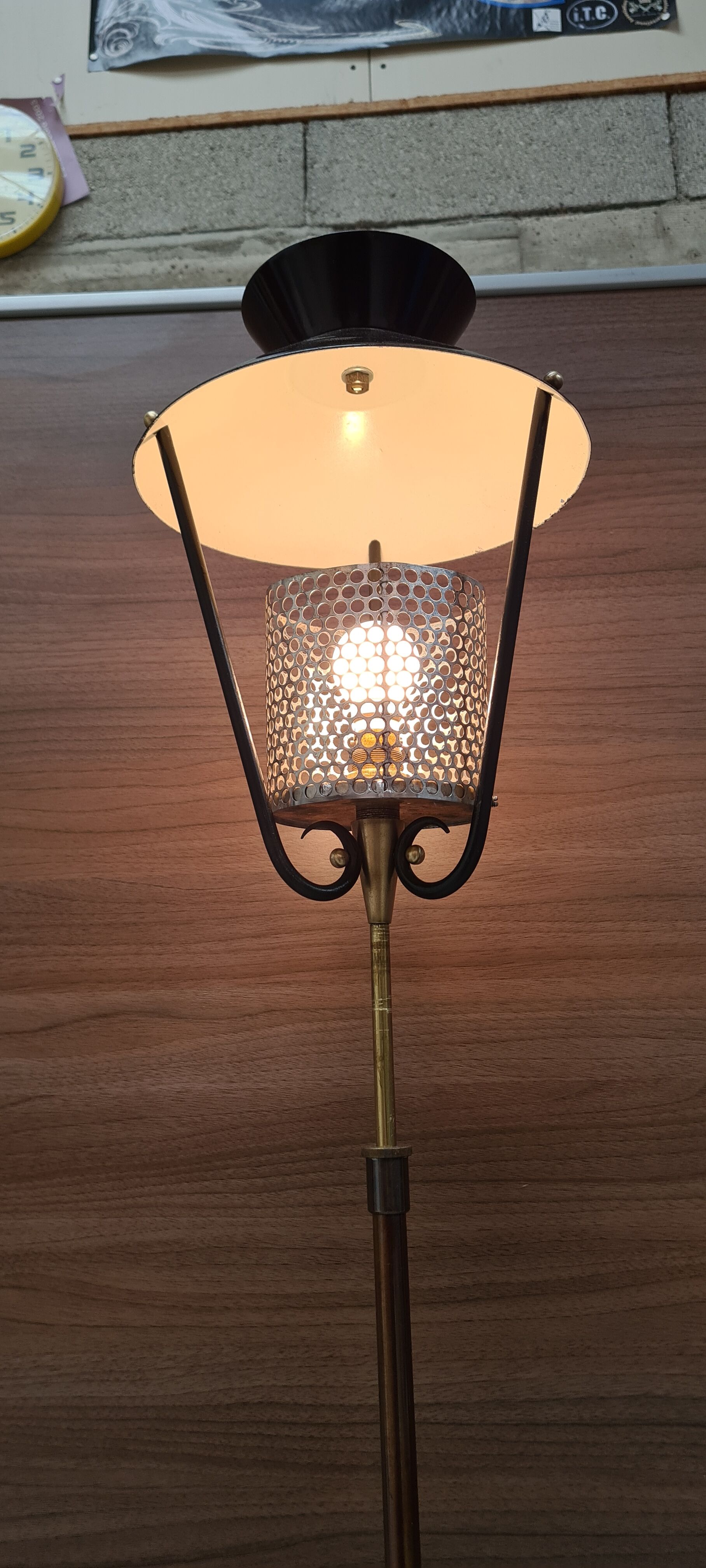 Adjustable diabolo floor lamp 1950 a 60