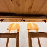 Ensemble de salle à manger de table extensible et 6 chaises