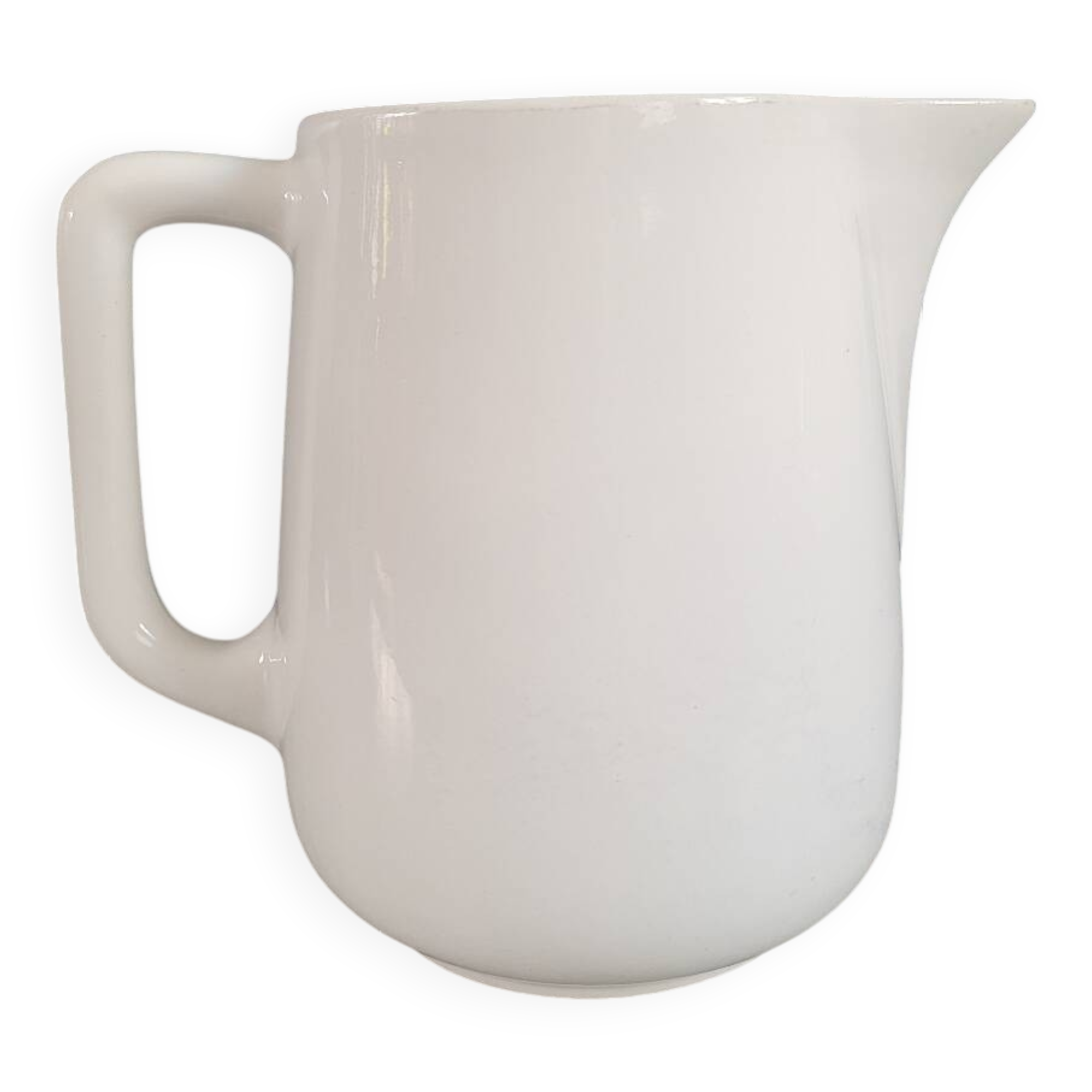 Large white porcelain pitcher 2L