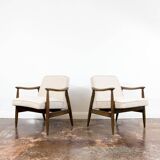 Pair of GFM-87 armchairs by Juliusz Kędziorek, GFM, Poland, 1960s