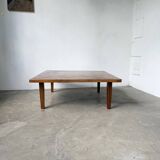 1940s inlaid oak coffee table