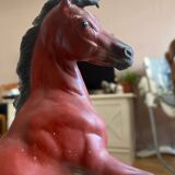 Porcelain horse statue (the red pony)