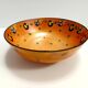 Orange Lacquered Porcelain Catchall by Royal Doulton, England