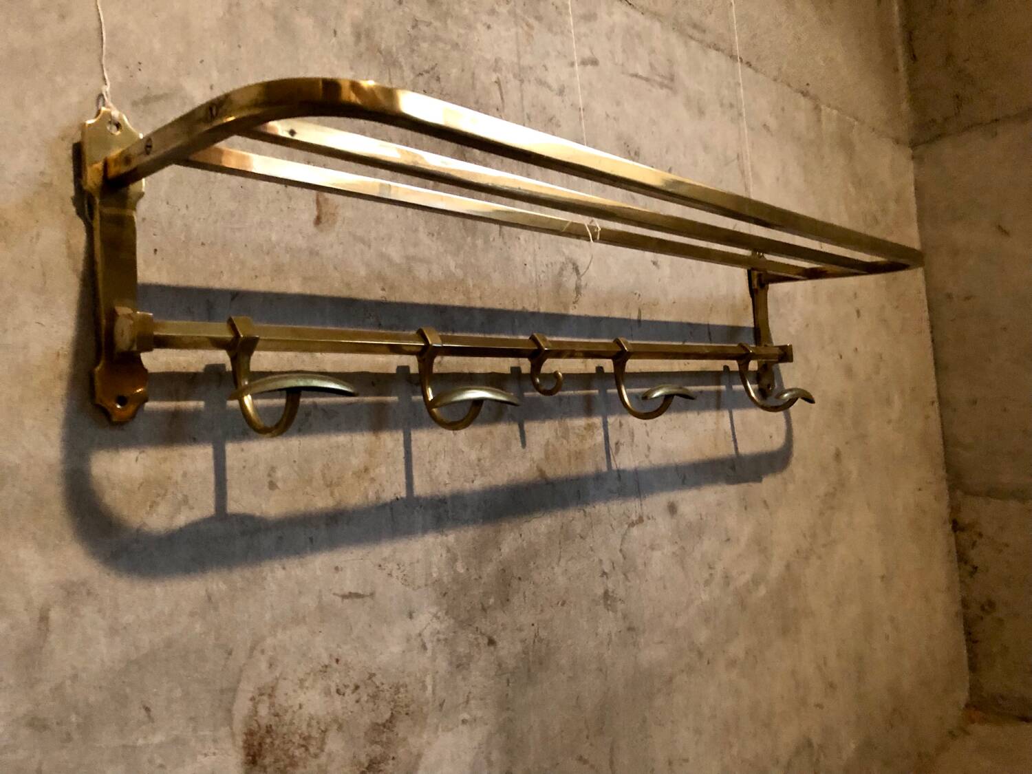 Late 19th century wall coat rack