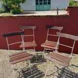 Lot de 4 chaises de jardin / bistrot