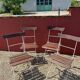 Lot de 4 chaises de jardin / bistrot