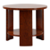 Round Art Deco coffee table in burl veneer, France ca. 1920