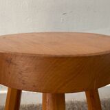 Solid pine tripod stool from the 70s