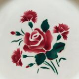 Assiette plate Badonviller Fleurs