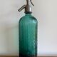 Old green siphon Lerida Spain