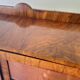 Original Art Deco Figured Walnut Display Cabinet Cabriole Legs 1930s