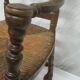 Antique armchair with armrests