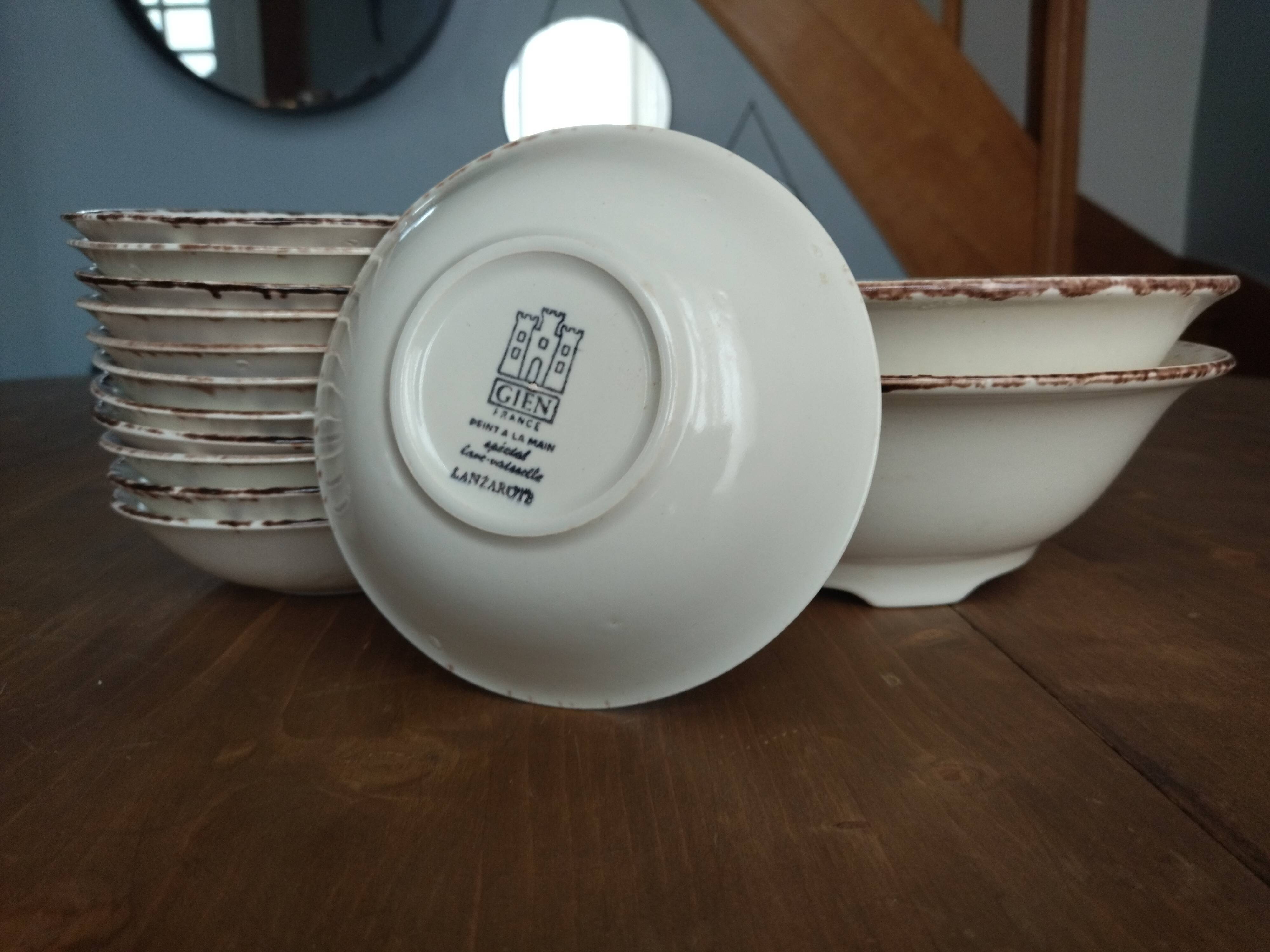 Fruit service Gien Lanzarote in vintage sandstone