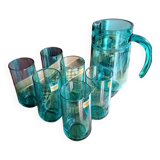 1 set of 6 glasses + the pitcher from Cristallerie D'Arc