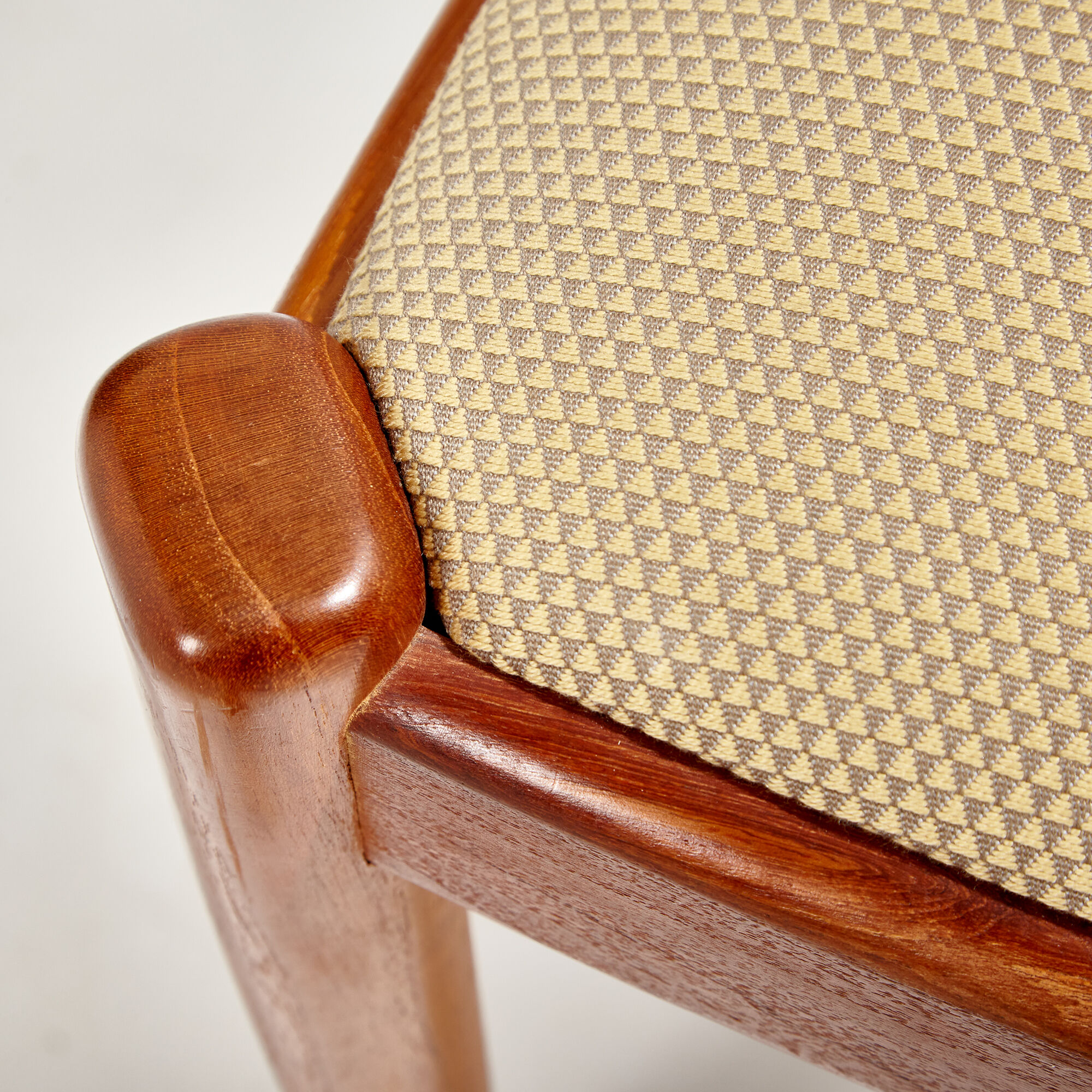 Solid teak dining chair by niels koefoed for koefoeds hornslet mk9828