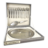 Vintage Carl Auböck Morinox Dessert Set cutlery, Tableware, Italy, 1950s