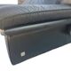 Vintage black leather sofa, 2 seater, Nicoletti Salotti