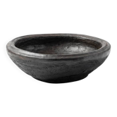 Plat-Bol Abron M noir en terre cuite Bol brut  Bol africain - Côte d’Ivoire