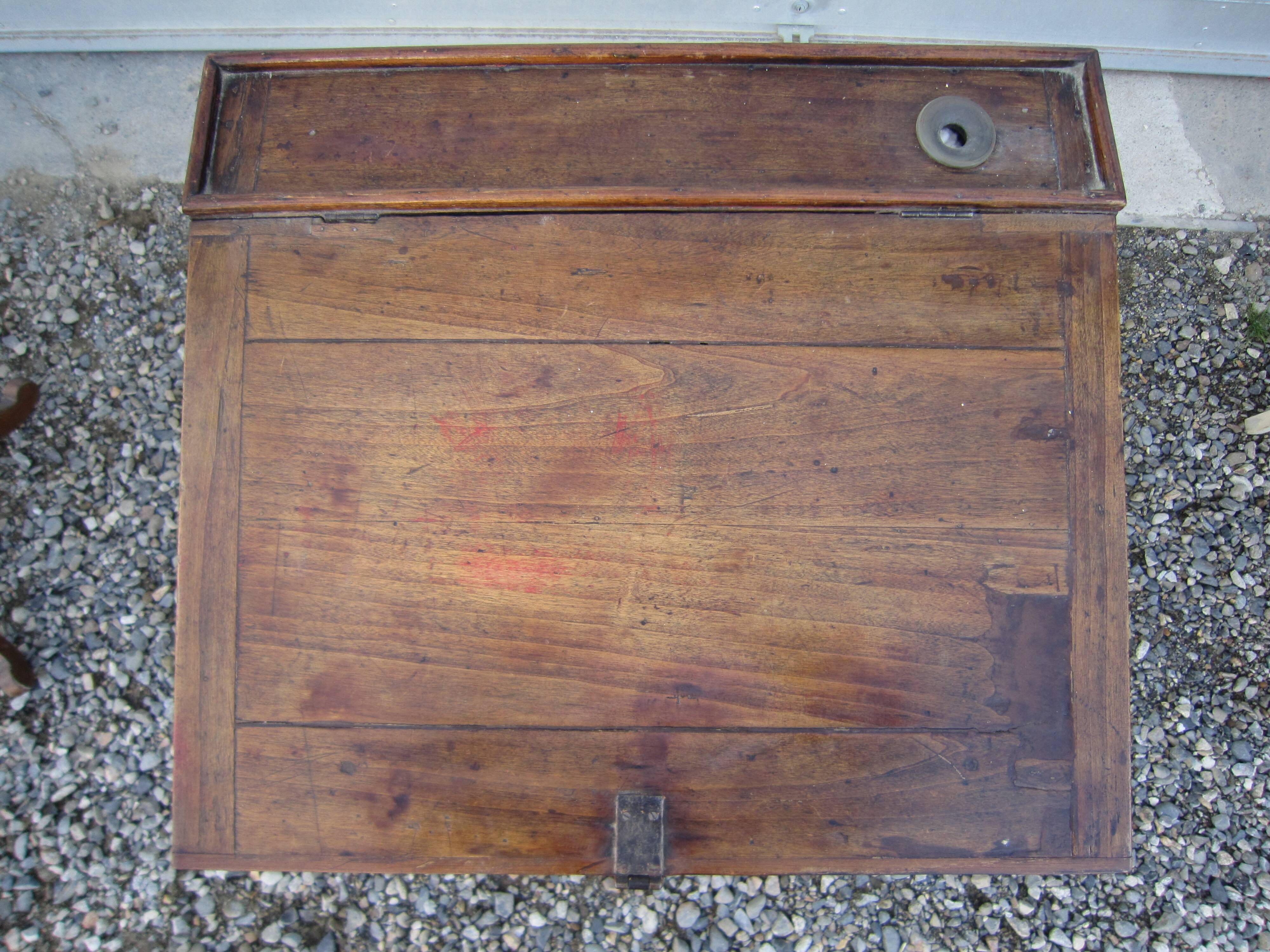 Desk with inkwell