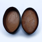 Small box in vintage and Italian leather