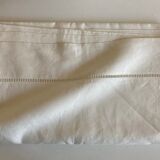 Drap en toile de lin 1960 linge de réserve 1 pers