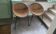 Paire de fauteuils rotin et acier  seventies